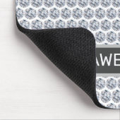 Diamond Pattern/Fractal Mosaic in Silver & White Muismat (Hoek)