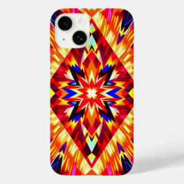 Diamond Pattern Full Shine Emissie Mobiel Case-Mate iPhone 14 Hoesje