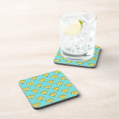 Diamond Pattern - Geel & Turquoise Onderzetter (Rechterzijde)