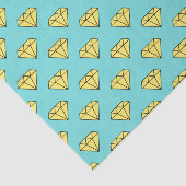 Diamond Pattern - Geel & Turquoise Tissuepapier (Detail)