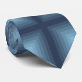 Diamond Pattern in Blue Stropdas (Opgerold)