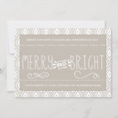 Diamond Pattern Merry en Bright Corporate Kaart (Voorkant)