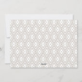 Diamond Pattern Merry en Bright Corporate Kaart (Achterkant)