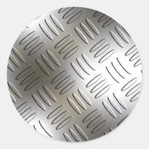 Diamond Pattern Metal Let Stickers