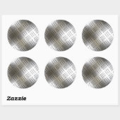 Diamond Pattern Metal Let Stickers (Vel)
