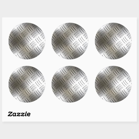 Diamond Pattern Metal Let Stickers (Vel)