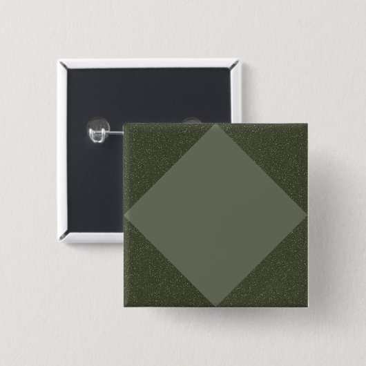 Diamond Pattern Moss Green Pin Button (Voorkant /achterkant)