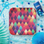 Diamond Pattern Papieren Bordje (Feest)