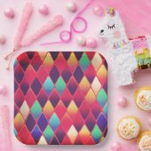 Diamond Pattern Papieren Bordje (Feest)