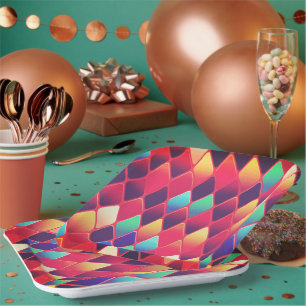 Diamond Pattern Papieren Bordje