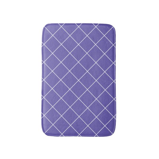 Diamond Pattern purple Badmat (Voorkant Verticaal)