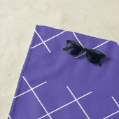 Diamond Pattern purple Strandlaken (In situ)