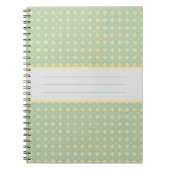 Diamond Pattern Teal Notitieboek (Voorkant)