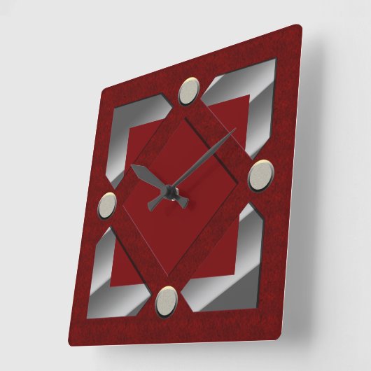 Diamond Pattern Wall klok (Hoek)