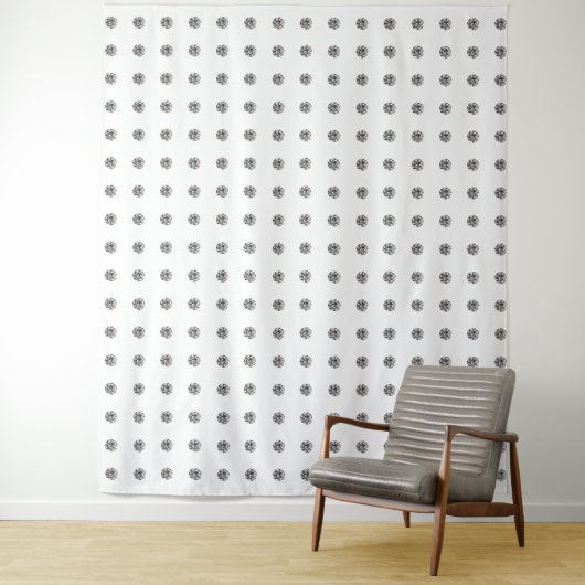 Diamond Pattern Wandkleed (In situ)