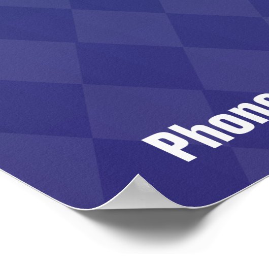 Diamond Patterned Goal Poster (Hoek)