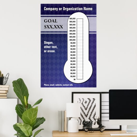 Diamond Patterned Goal Poster (Thuiskantoor)