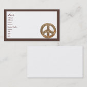 Diamond Peace Sign Visitekaartje (Voorkant / Achterkant)