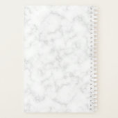 Diamond Peacock Feathers Marble Planner (Achterkant)
