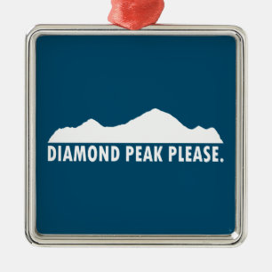 Diamond Peak alstublieft Metalen Ornament