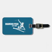 Diamond Peak Lake Tahoe Skier Bagagelabel (Voorkant horizontaal)