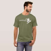 Diamond Peak Lake Tahoe Snowboarder T-shirt (Voorkant volledig)