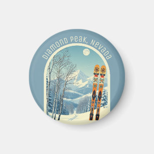 Diamond Peak Nevada Lake Tahoe ski-souvenir Magneet