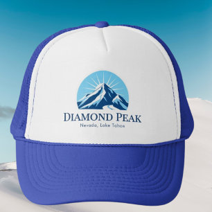 Diamond Peak Nevada Lake Tahoe skioord hoed Trucker Pet