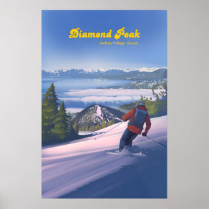 Diamond Peak Ski Resort Reisposter Poster