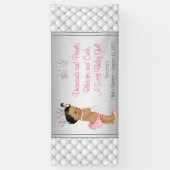 Diamond Pearl Ethnic Princess Baby shower Spandoek (Verticaal)