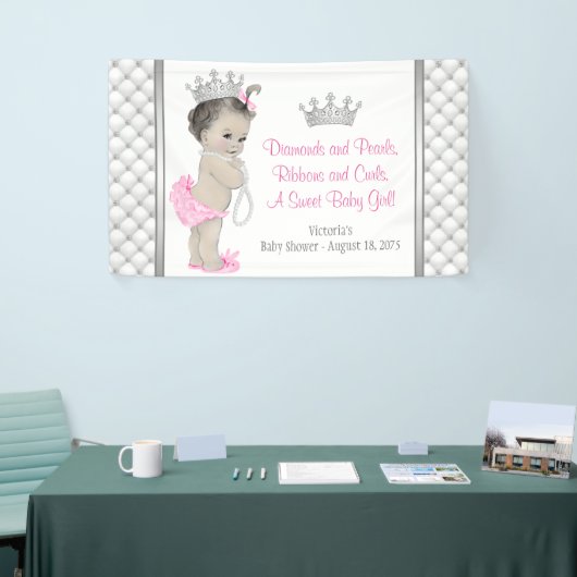 Diamond Pearl Princess-Baby shower Spandoek (Beurs)