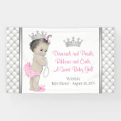 Diamond Pearl Princess-Baby shower Spandoek (Horizontaal)