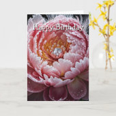 Diamond Peony Kaart (Gele Bloem)