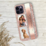 Diamond Photo Glitter Name Monogram Roos Gold Case-Mate iPhone Case<br><div class="desc">Het ontwerp is een foto en de hoesjes worden niet gemaakt met glitter, sequenties, metalen of bossen. Dit ontwerp is ook beschikbaar op andere telefoonmodellen. Kies het Type van Apparaat om andere hoesjes van iPhone, van Samsung Galaxy of van Google te zien. Sommige stijlen kunnen worden gewijzigd door Stijl te...</div>