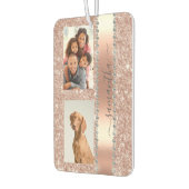 Diamond Photo Glitter Name Monogram Roos Gold Luchtverfrisser (Links)