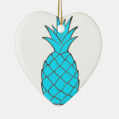 Diamond Pineapple Heart Ornament (Rechts)