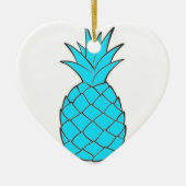 Diamond Pineapple Heart Ornament (Voorkant)