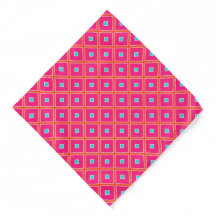 Diamond Pink en Oranje Pattern Bandana