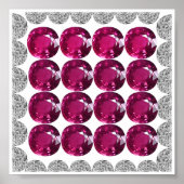 Diamond Pink Tourmaline Poster (Voorkant)