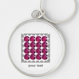 Diamond Pink Tourmaline Sleutelhanger