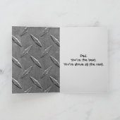 Diamond Plating voor papa Kaart (Binnen)