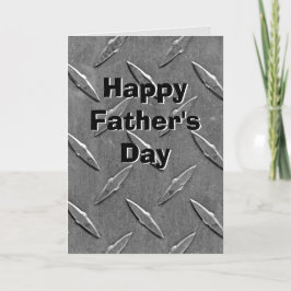 Diamond Plating voor papa Kaart
