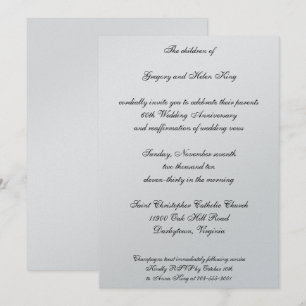 Diamond & Platinum-uitnodiging Kaart