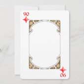 Diamond Playing Kaart 90ste verjaardag (Achterkant)