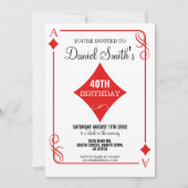 Diamond Playing Kaart Verjaardag Ace Las Vegas Cas (Voorkant)