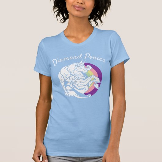 Diamond Ponies Dames T-shirt (Voorkant)
