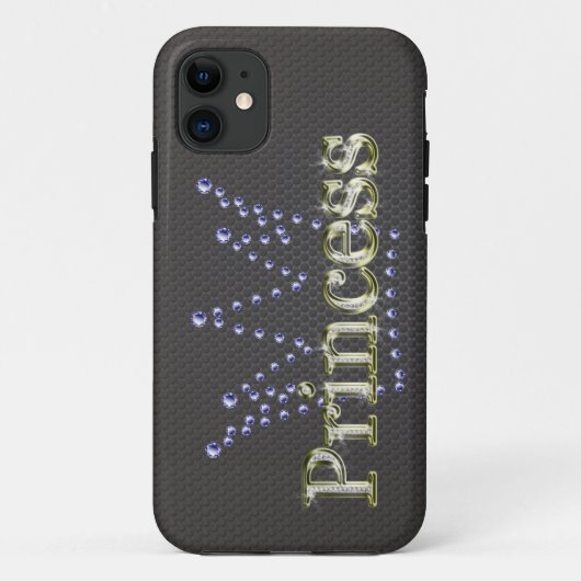 Diamond "Princess" Bling Iphone 5 "Barely Daar" Case-Mate iPhone Case (Achterkant)