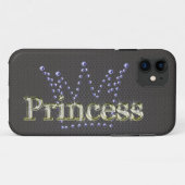 Diamond "Princess" Bling Iphone 5 "Barely Daar" Case-Mate iPhone Case (Achterkant (horizontaal))