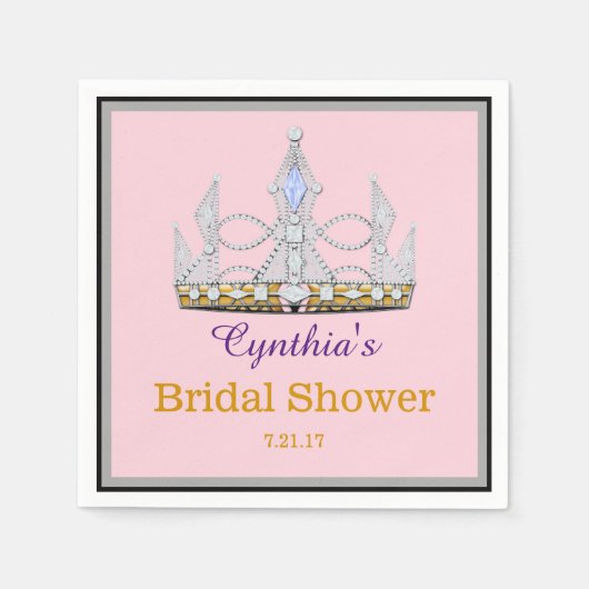 Diamond princess party-evenement servet (Voorkant)