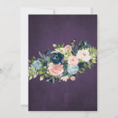 Diamond prinses jurk waterverf chique quinceanera kaart (Achterkant)